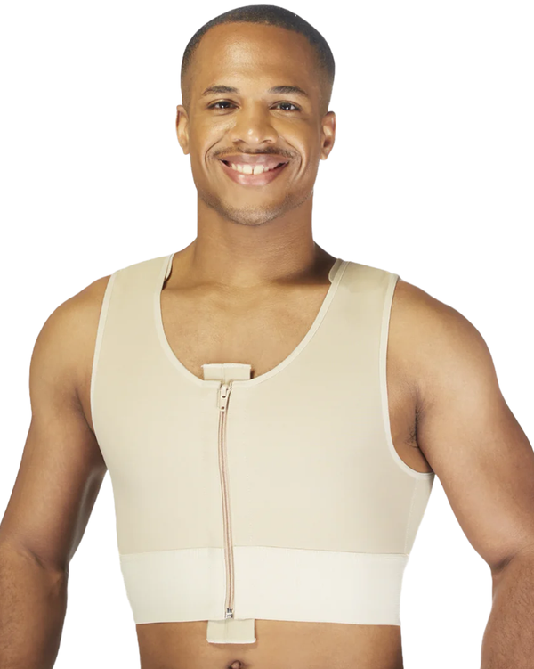 Clearpoint Medical Men’s Shapewear Zippered Short Vest - 784