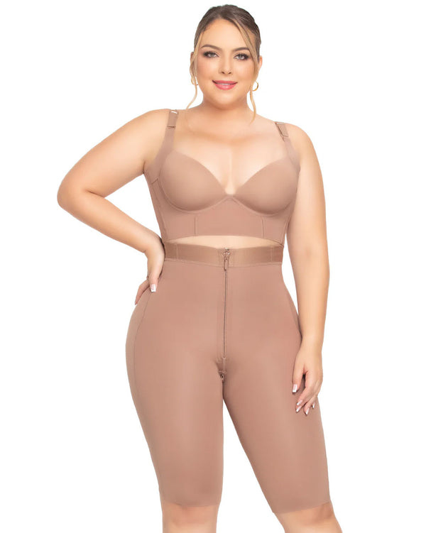 Fajas Uplady Seamless Tummy Control Strapless Shapewear for Women Knee-length Faja Stage 1