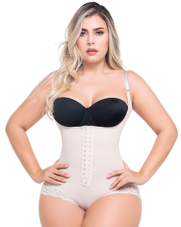 Fajas Sonryse Bodysuit Removable Straps Open Bust