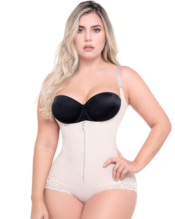 Fajas Sonryse Bodysuit Removable Straps Open Bust