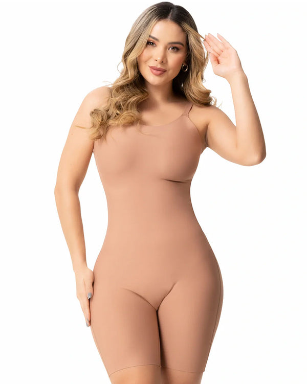 Fajas Sonryse Seamless Jumpsuit Buttlifter Tummy Control Shapewear