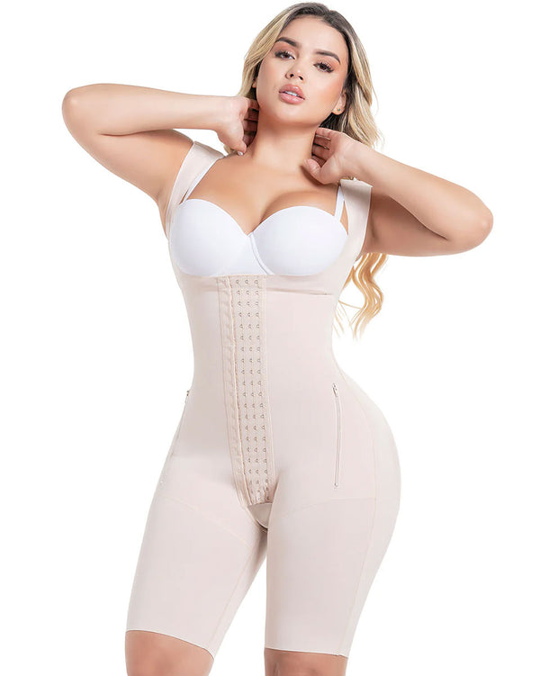 Fajas Sonryse Colombianas Post Surgery Stage 1 BBL Compression Garment Open Bust