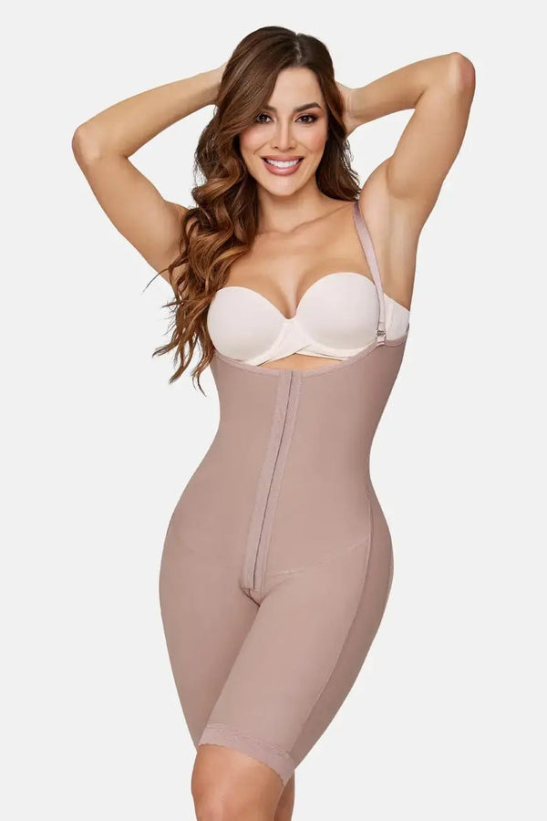 Curveez Full Body Suit with Butt Lifter and 3 Hook Closure