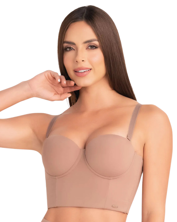 Delie Fajas Strapless Bra With Wide Base Pirita