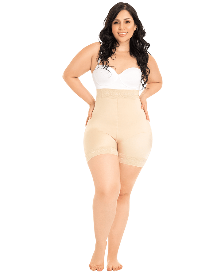 Fajas M & D Belt Short High Waist Powernet