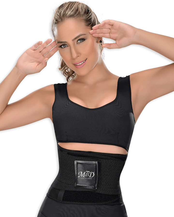 Fajas M&D Waist Trainer Belt Neoprene Sweat Wrap