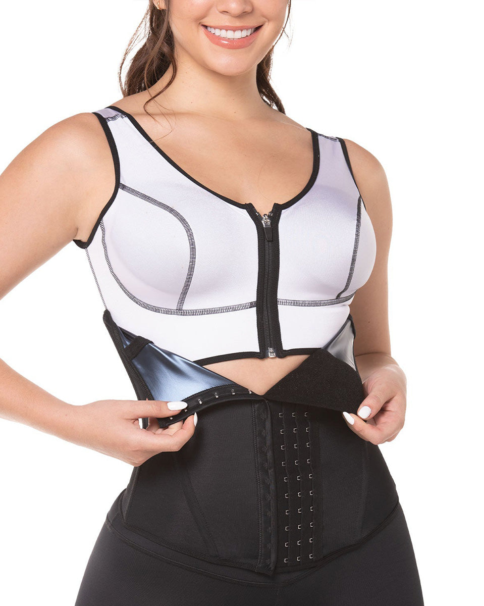 Fajas M&D Waist Cincher with 4 Hook-and-Eye Closure