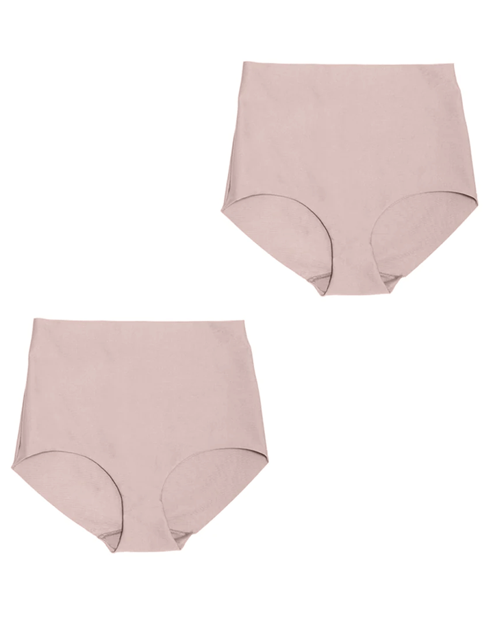 Fajas Sonryse  2-Pack Seamless Tummy Control Shapewear Mid Rise Shaping Panties