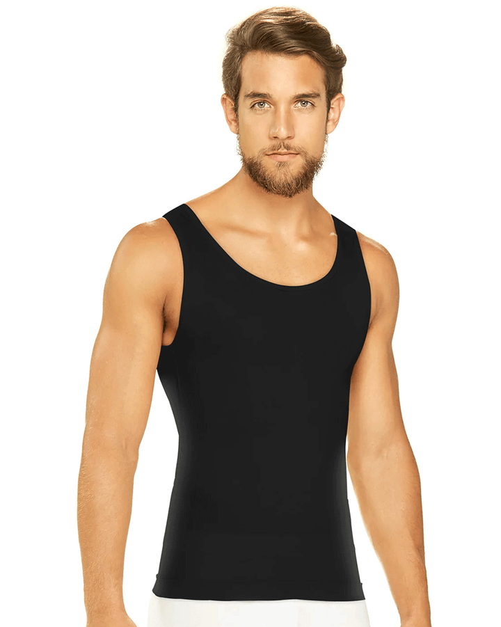 Final Sale Clearance Diane & Geordi Men's Upper Body Shaper Tank Top Fajas Colombianas para Hombres 1 Pack