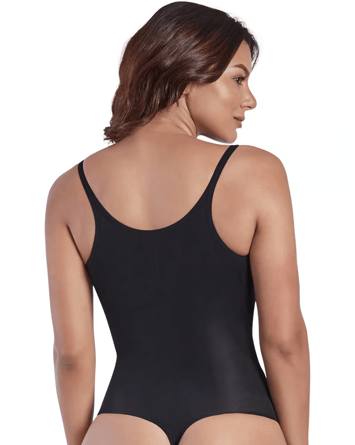 Final Sale Clearance Shaperlove Thermal Open Bust Thong Bodysuit