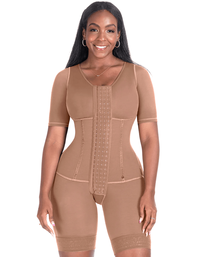 Bling Shapers Colombian Fajas with Sleeves and Built-In Bra