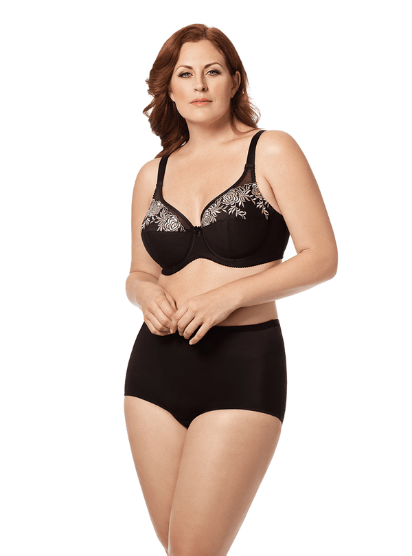 Elila Embroidered Microfiber Underwire