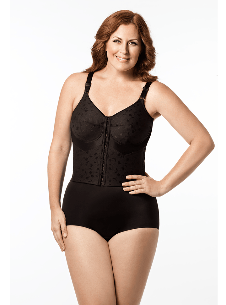 Elila Jacquard Front Hook Posture Softcup Longline