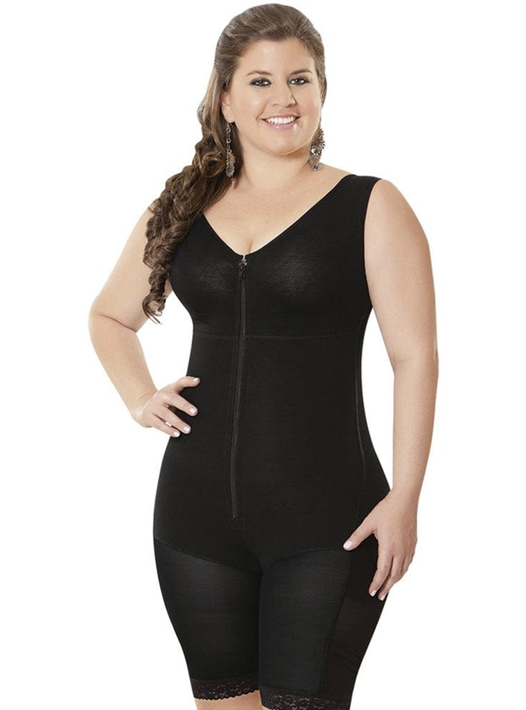 Equilibrium Post Op Shapewear With Sleeves And Bra Bodysuit –