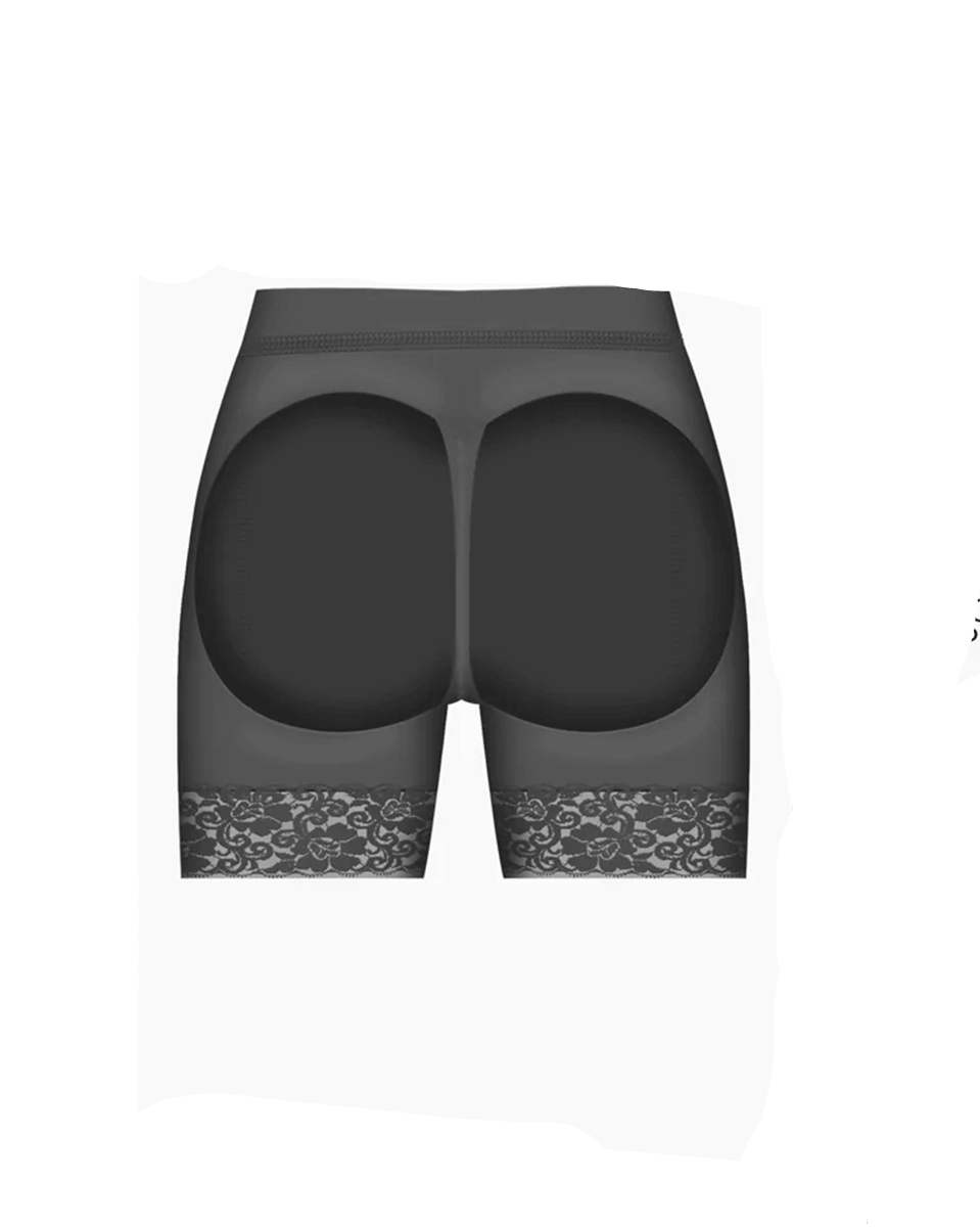 Faja Salome 0319 Lifting Shorts with External holes Buttlifting Short