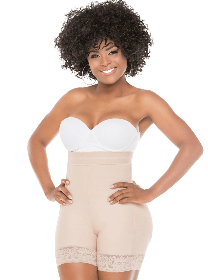 Fajas Salome High Waisted Compression Shaper Shorts for Women