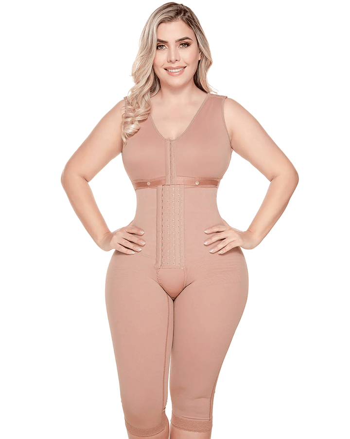 Fajas Sonryse Colombian Full Body Shaper for Post-Op with Built-in Bra