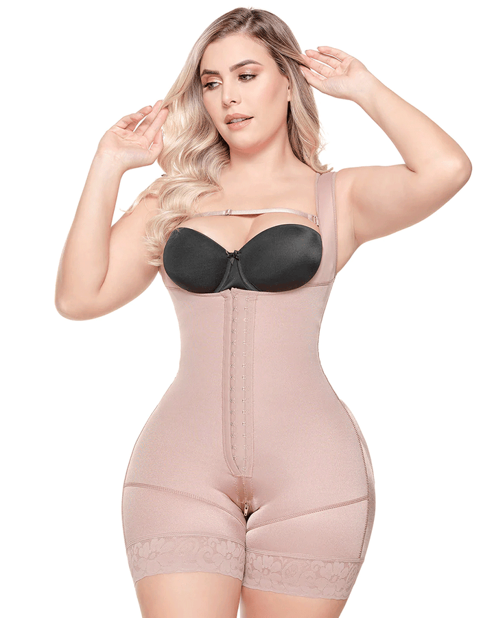 Fajas Sonryse Colombian Shapewear Open Bust Bodysuit Post-Op Body Shapers