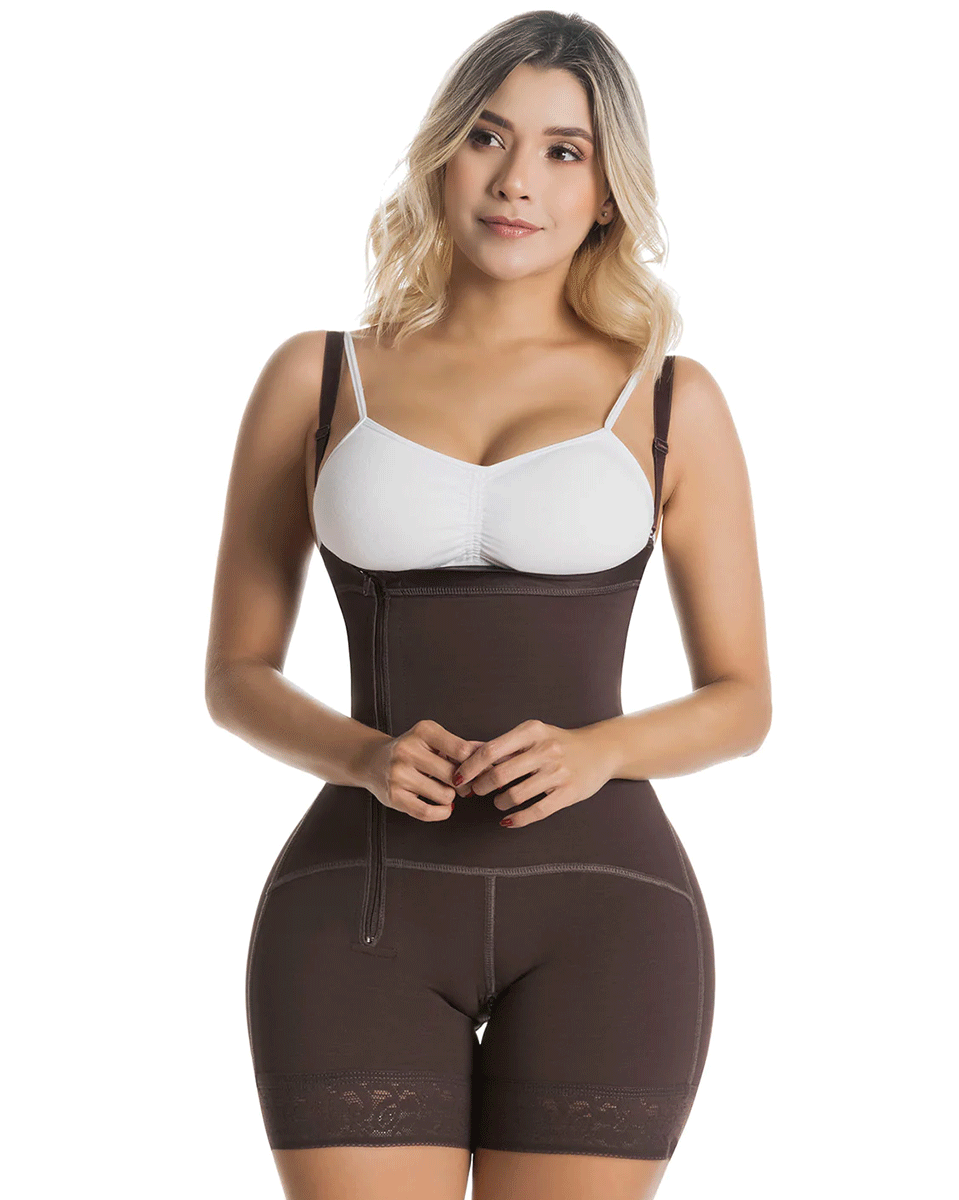 D066 Fajas Colombianas Post Surgery And Postpartum Tummy Tuck Compression  Garment For Women Black L