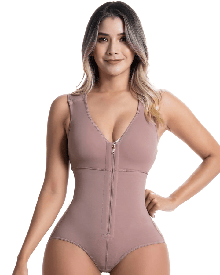 Fajas Sonryse Panty Bodysuit Shapewear with Built-in Bra