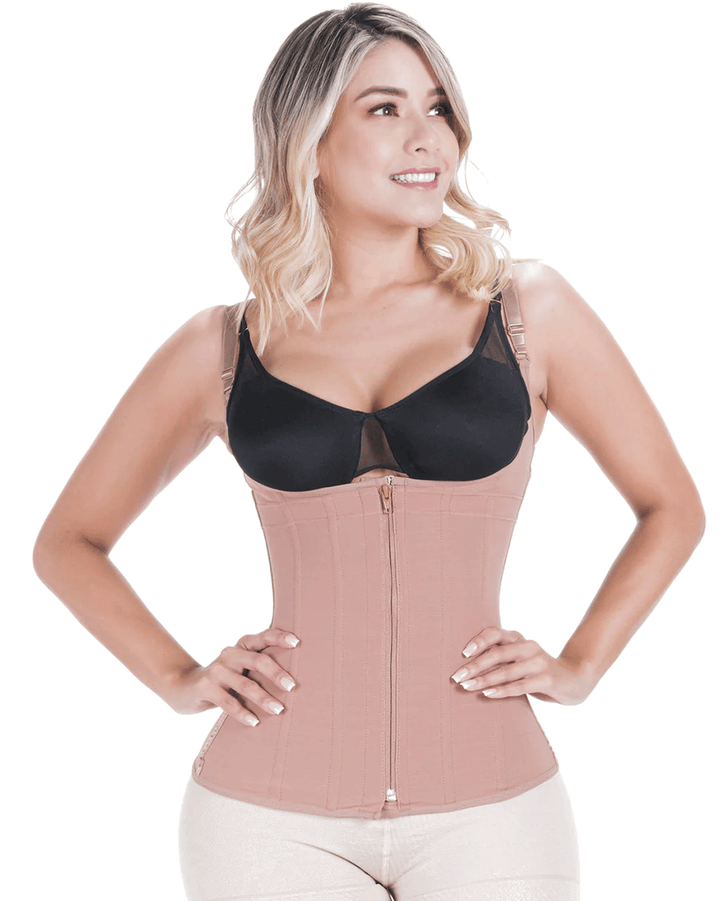 Fajas Sonryse Tummy Control Shapewear Vest Girdle Daily Use Open Bust Shaper