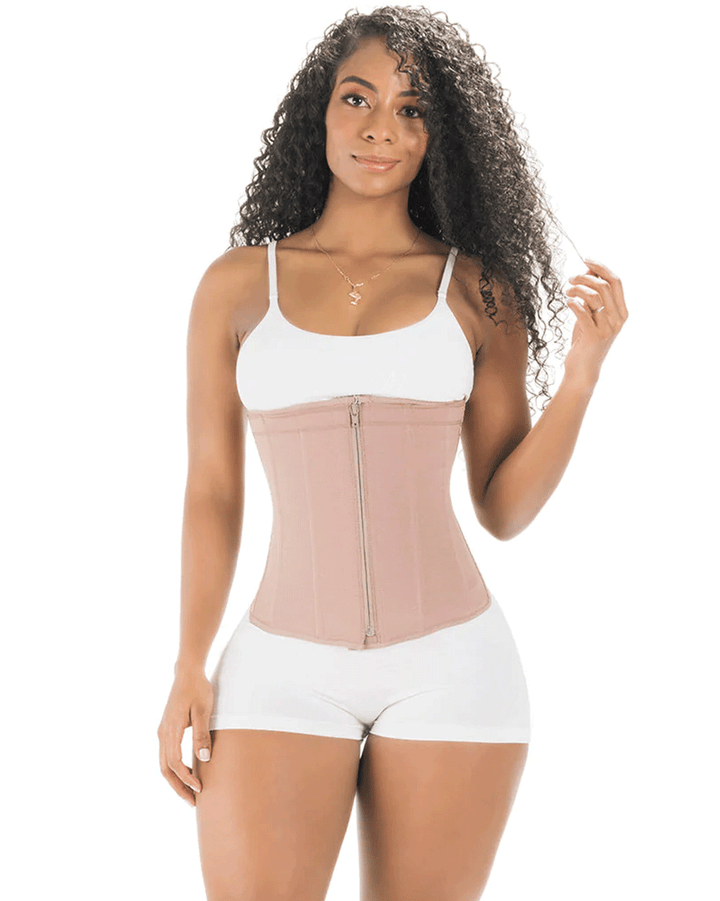 Fajas Sonryse Tummy Control Waist Cincher Open Bust Girdle Daily Use Garment Powernet