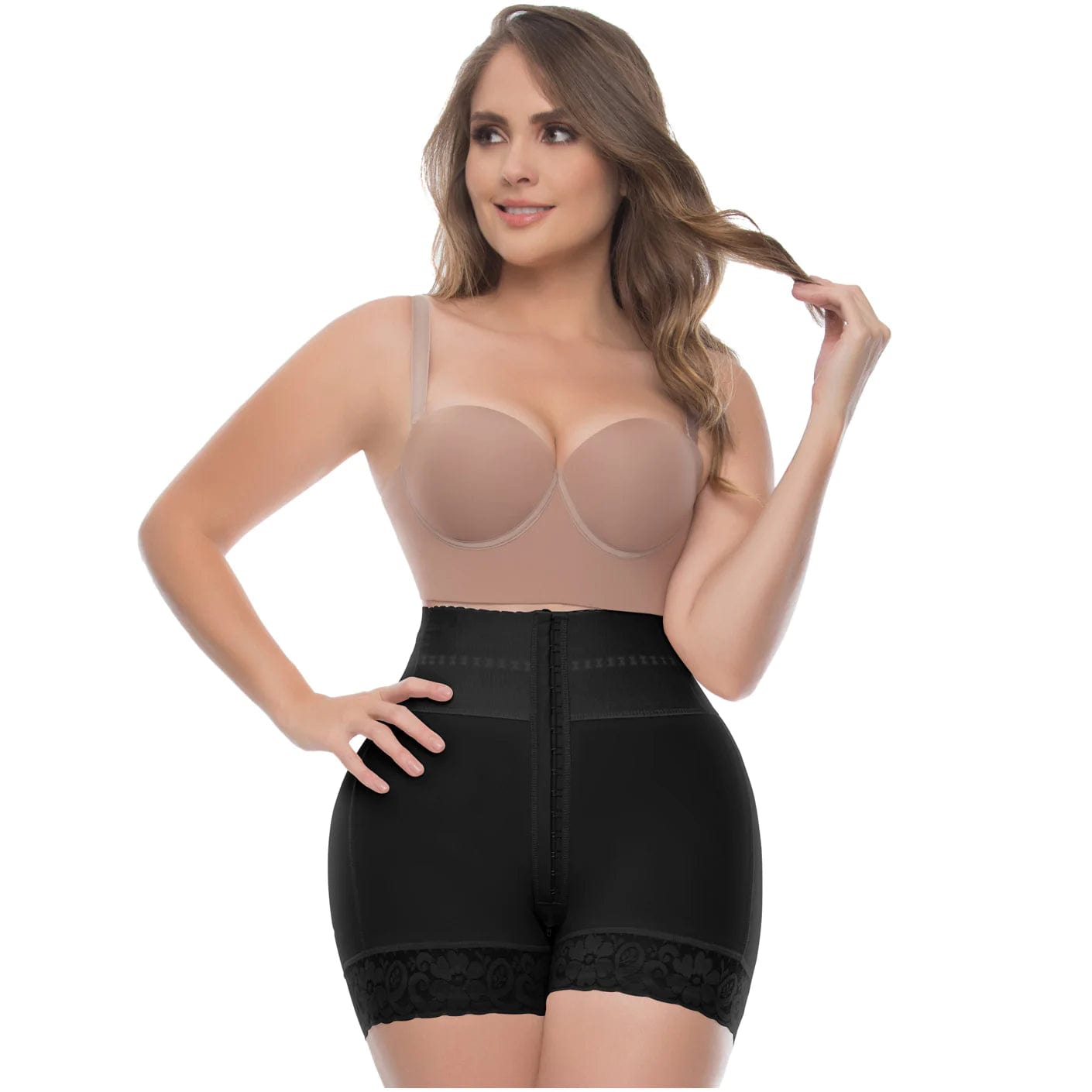 High Waisted Tummy Control & Butt Lifter Shorts With Enhanced