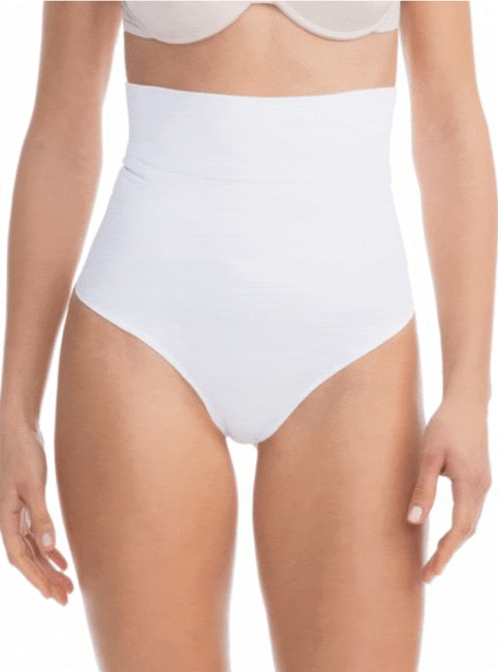 FarmaCell High-Waisted Shaping Control Thong With Flat Belly Effect