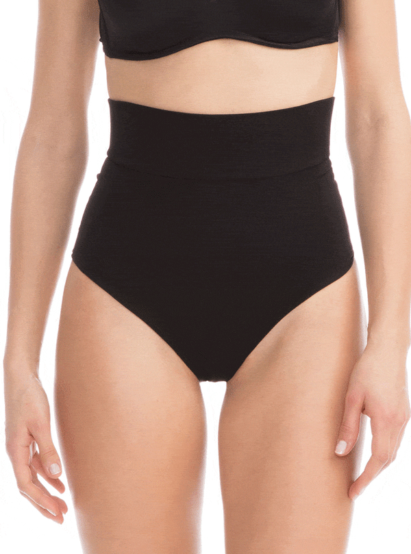 FarmaCell High-Waisted Shaping Control Thong With Flat Belly Effect