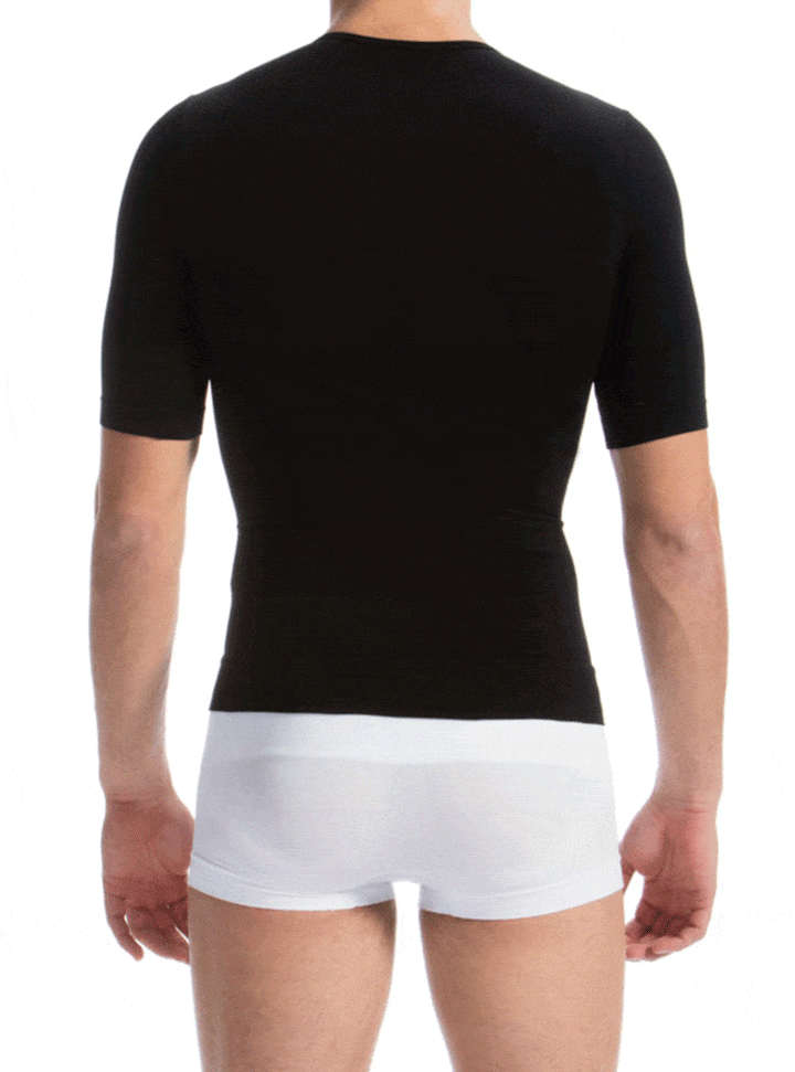 FarmaCell Men’s Firm Control Body Shaping T-Shirt With HEAT Thermal And Protective Yarn