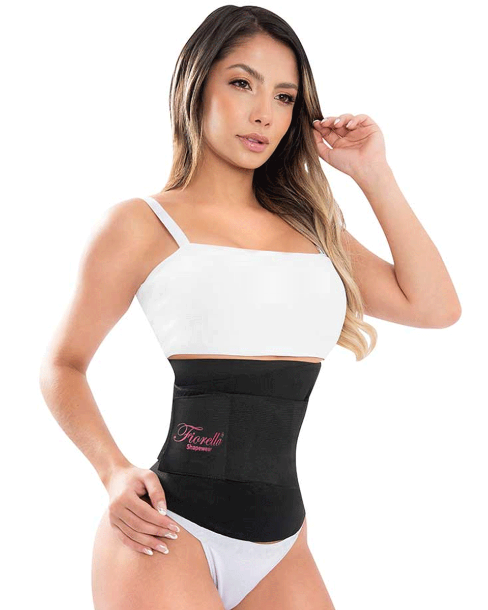 Fiorella Waist Trainer Adjustable Tummy Wrap Compression Belt Band –