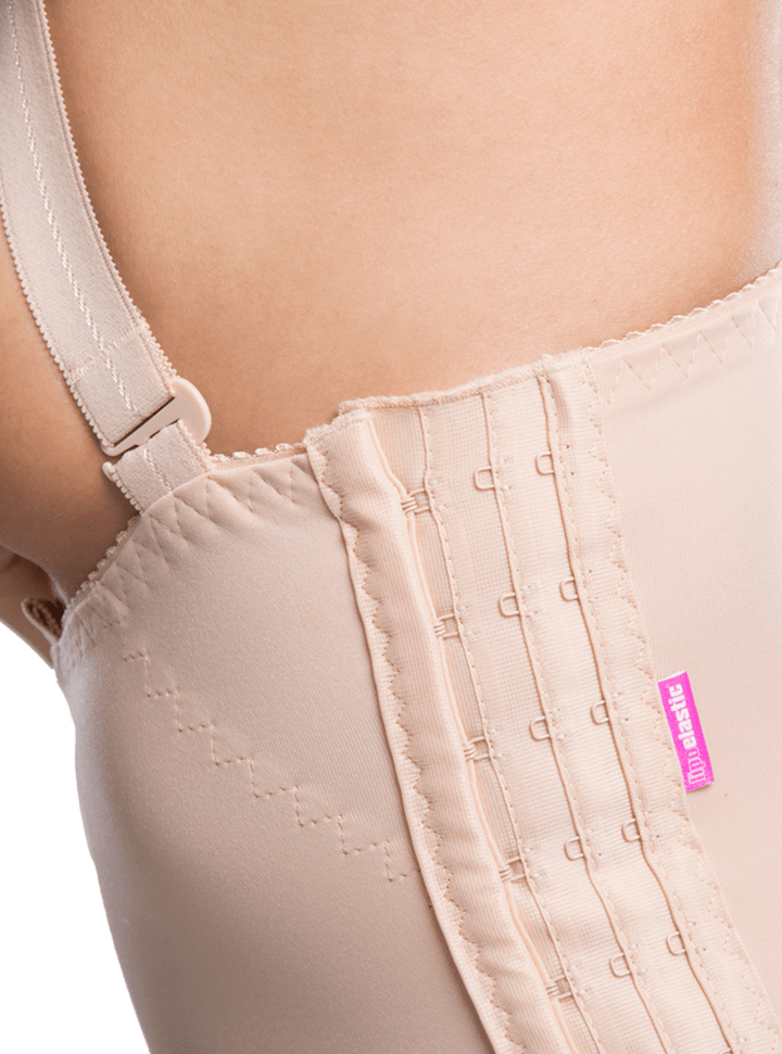 Lipoelastic VH Variant - Post Surgical Girdle - Adjustable Hook And Eye Fastening On Both Sides