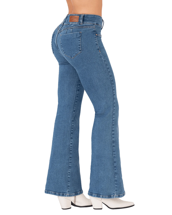 Lowla Bum Lift Flare Colombian Jeans with Removable Pads