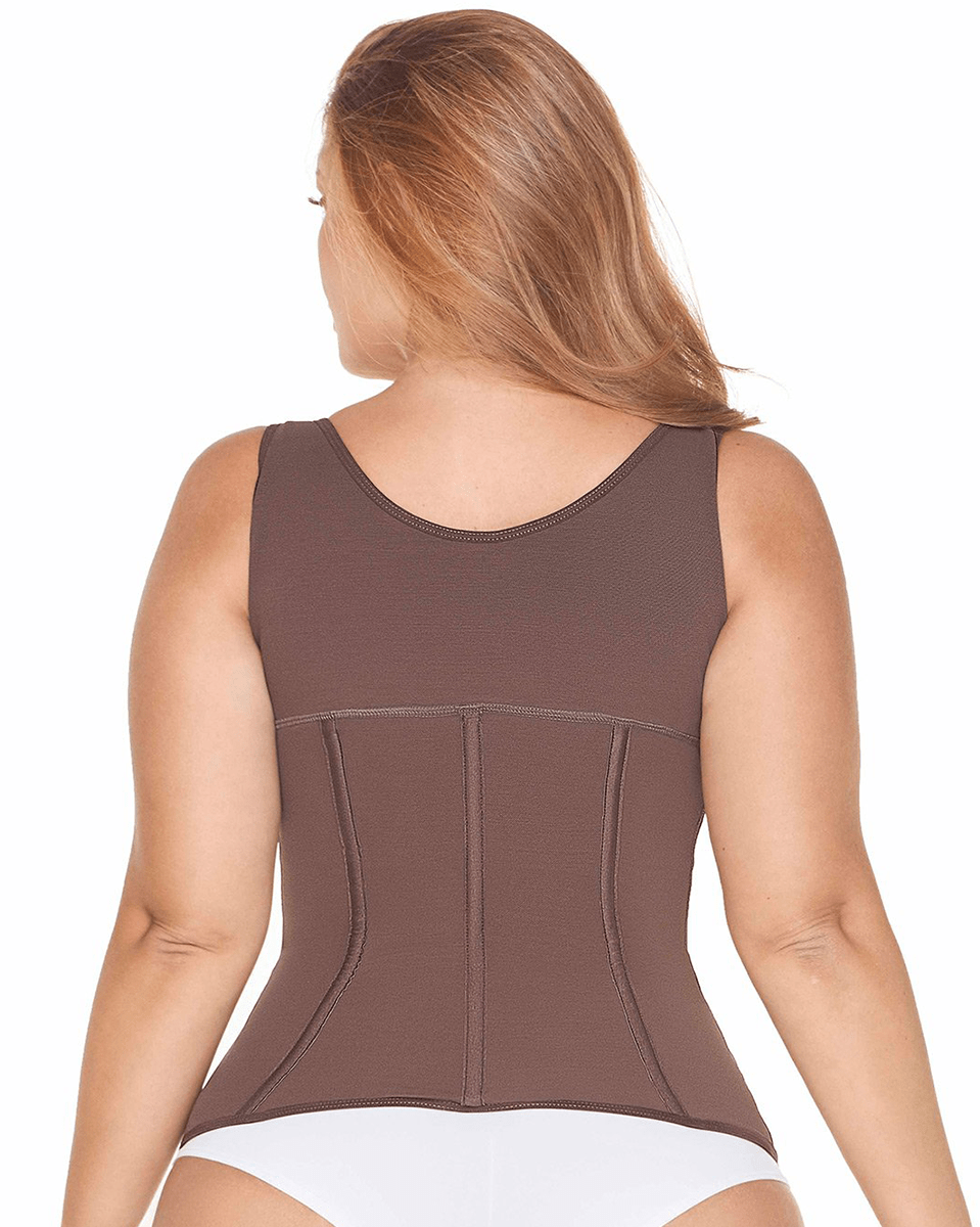 Ref: SC0200 HIGH-BACK VEST GIRDLE WITH BUST IN COTTONColombian Shapewear-  Waist Trainer- Fajas Colombianas – Girdles