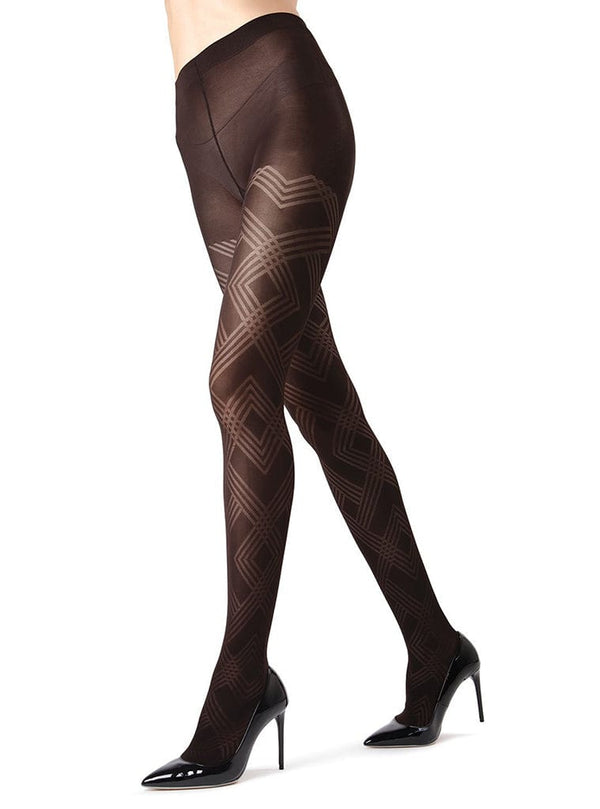 MeMoi Geometric Pattern Tights