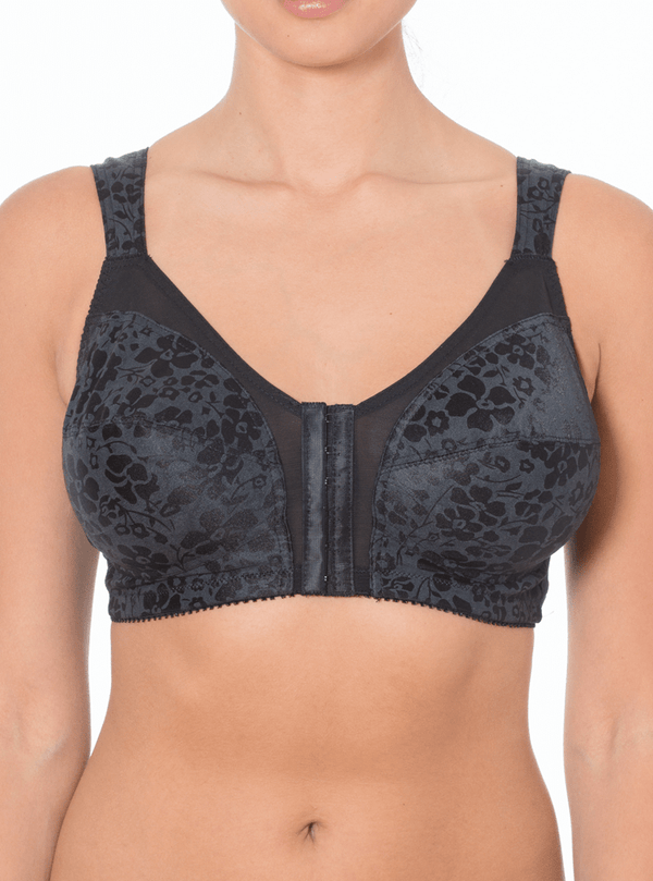 Rago Front Closure Printed Soft Cup Bra