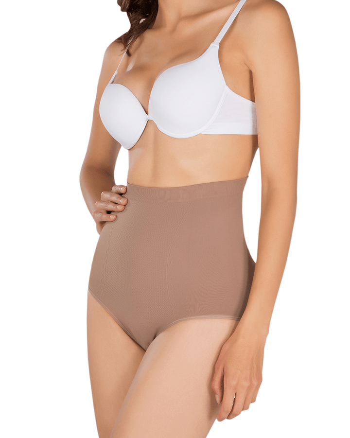 Siluet Anti Cellulite Seamless High-Waisted Shaper Briefs Scarlet