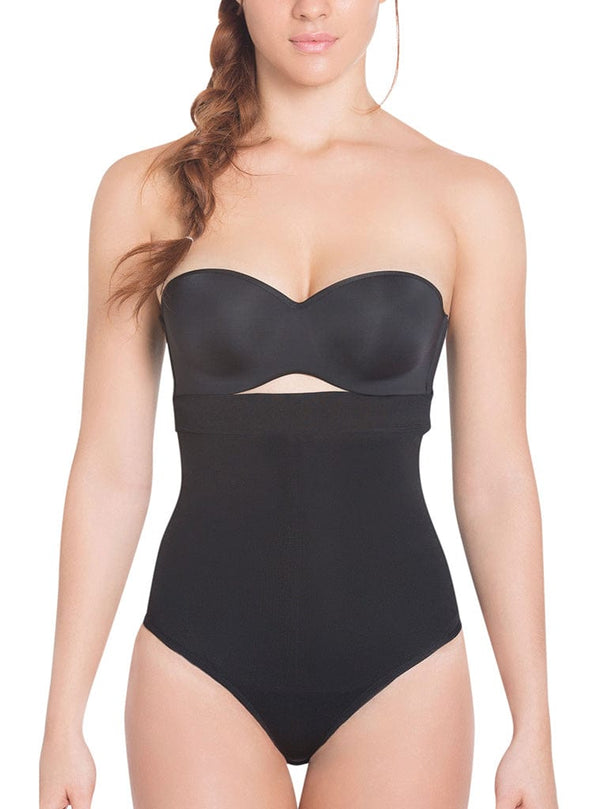 Final Sale Clearance Siluet Extra-Strength Compression Thong Strapless  Shapewear with Latex - ShopperBoard